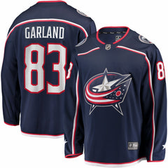 NHL Conor Garland Columbus Blue Jackets Fanatics Home Breakaway Jersey - Navy