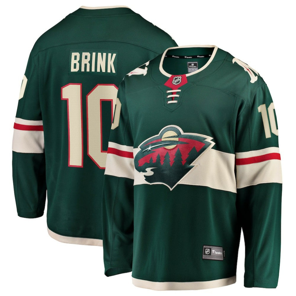 NHL Bobby Brink Minnesota Wild Fanatics Home Breakaway Jersey - Green