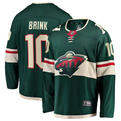 NHL Bobby Brink Minnesota Wild Fanatics Home Breakaway Jersey - Green