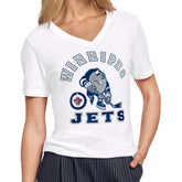 NHL Winnipeg Jets Starter Women's Tough Puck T-Shirt - White