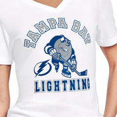 NHL Tampa Bay Lightning Starter Women's Tough Puck T-Shirt - White