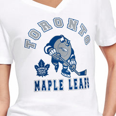 NHL Toronto Maple Leafs Starter Women's Tough Puck T-Shirt - White