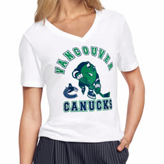 NHL Vancouver Canucks Starter Women's Tough Puck T-Shirt - White