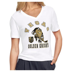 NHL Vegas Golden Knights Starter Women's Tough Puck T-Shirt - White