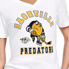 NHL Nashville Predators Starter Women's Tough Puck T-Shirt - White