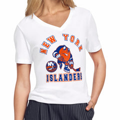 NHL New York Islanders Starter Women's Tough Puck T-Shirt - White