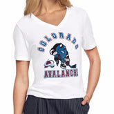 NHL Colorado Avalanche Starter Women's Tough Puck T-Shirt - White