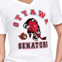NHL Ottawa Senators Starter Women's Tough Puck T-Shirt - White