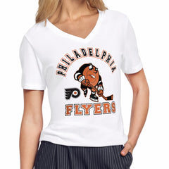 NHL Philadelphia Flyers Starter Women's Tough Puck T-Shirt - White