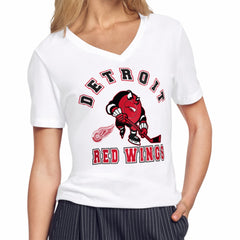 NHL Detroit Red Wings Starter Women's Tough Puck T-Shirt - White