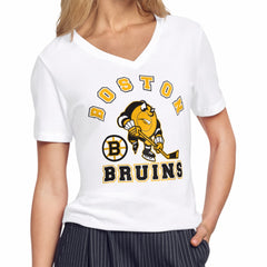 NHL Boston Bruins Starter Women's Tough Puck T-Shirt - White