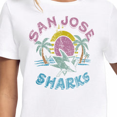 NHL San Jose Sharks Starter Women's Tonal Beach T-Shirt - White