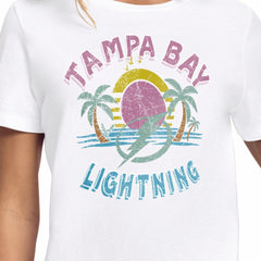 NHL Tampa Bay Lightning Starter Women's Tonal Beach T-Shirt - White