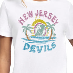 NHL New Jersey Devils Starter Women's Tonal Beach T-Shirt - White