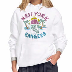 NHL New York Rangers Starter Women's Tonal Beach Hoodie - White