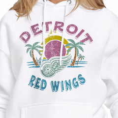 NHL Detroit Red Wings Starter Women's Tonal Beach Hoodie - White