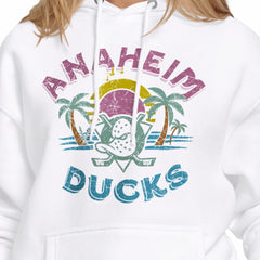 NHL Anaheim Ducks Starter Women's Tonal Beach Hoodie - White
