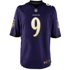 NFL Justin Tucker Baltimore Ravens Youth Game Jersey - Purple