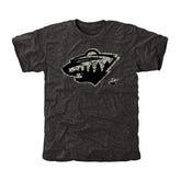 NHL Men's Minnesota Wild Black Rink Warrior Tri-Blend T-Shirt