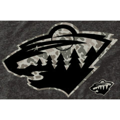 NHL Men's Minnesota Wild Black Rink Warrior Tri-Blend T-Shirt