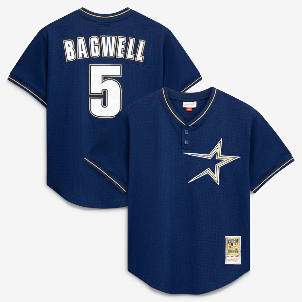 MLB Jeff Bagwell Houston Astros Mitchell & Ness Authentic Batting Practice Jersey - Navy
