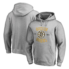 NHL Boston Bruins Heritage Pullover Hoodie - Ash