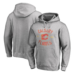 NHL Calgary Flames Heritage Pullover Hoodie - Ash