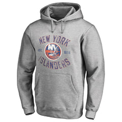 NHL New York Islanders Heritage Pullover Hoodie - Ash