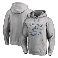 NHL Vancouver Canucks Heritage Pullover Hoodie - Ash