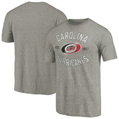 NHL Carolina Hurricanes Heritage Tri-Blend T-Shirt - Ash