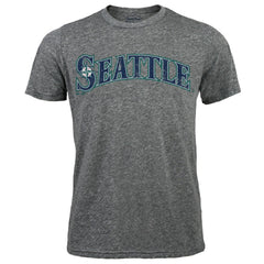 Hisashi Iwakuma Seattle Mariners Majestic Threads Premium Tri-Blend Name & Number T-Shirt - Gray T-shirts