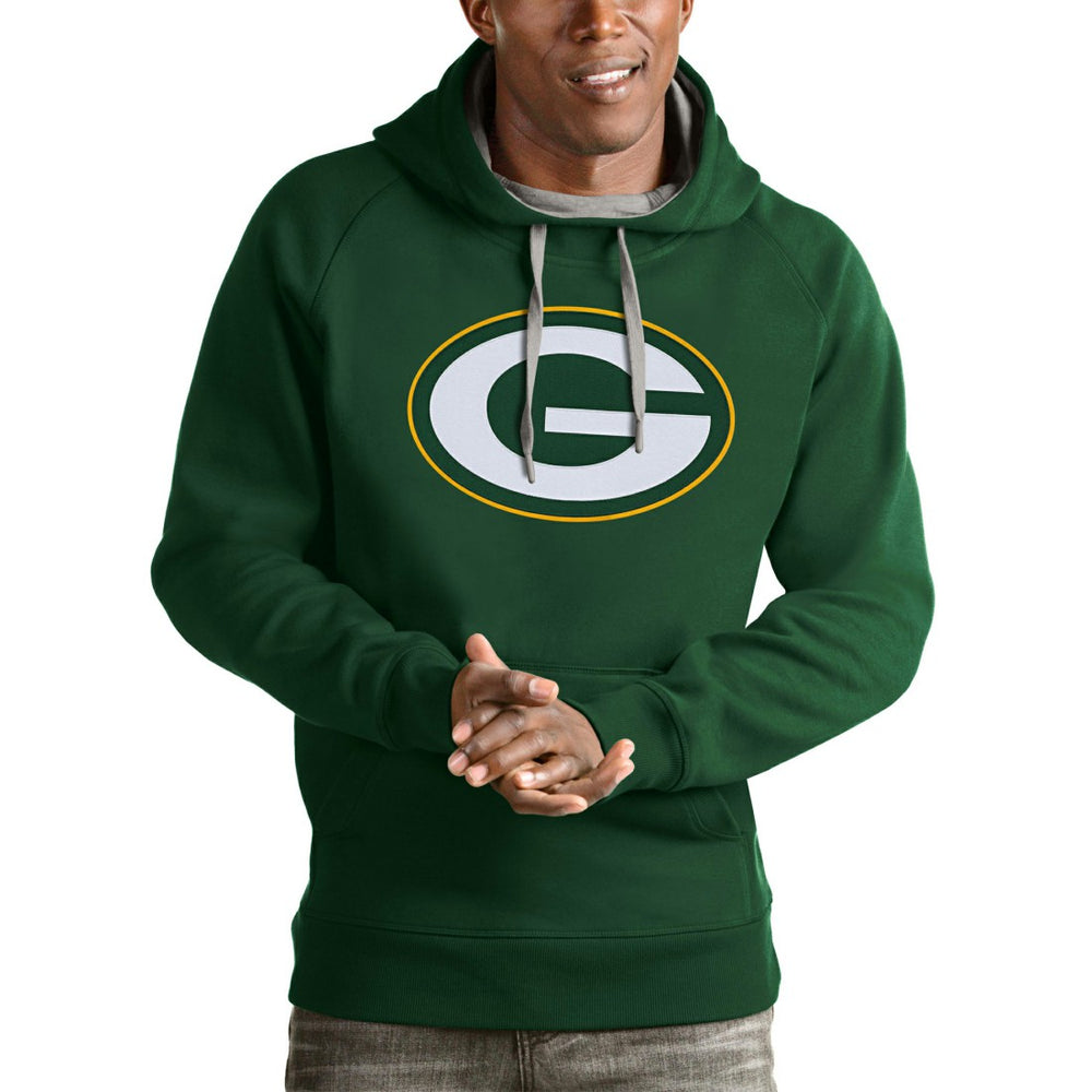 Green Bay Packers Antigua Victory Pullover Hoodie Green