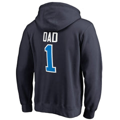 Oklahoma City Thunder #1 Dad Pullover Hoodie Navy