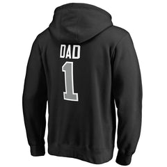 San Antonio Spurs #1 Dad Pullover Hoodie Black