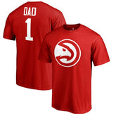 Atlanta Hawks #1 Dad T-Shirt Red