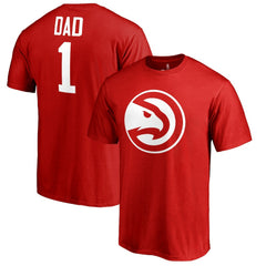 Atlanta Hawks #1 Dad T-Shirt Red