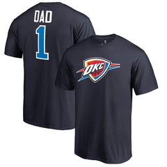 Oklahoma City Thunder #1 Dad T-Shirt Navy