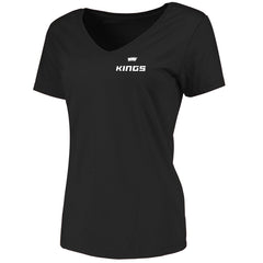 Sacramento Kings Women's Logo V-Neck T-Shirt Black