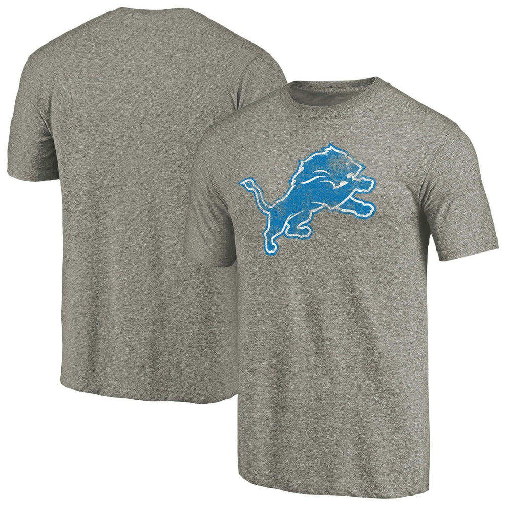 Detroit Lions Distressed Team T-Shirt Ash