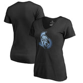 NHL Ottawa Senators Women's Pond Hockey T-Shirt - Black