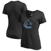 NHL Vancouver Canucks Women's Pond Hockey T-Shirt - Black