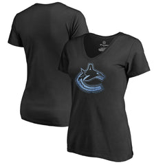 NHL Vancouver Canucks Women's Pond Hockey T-Shirt - Black