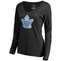 NHL Toronto Maple Leafs Women's Pond Hockey Long Sleeve T-Shirt - Black
