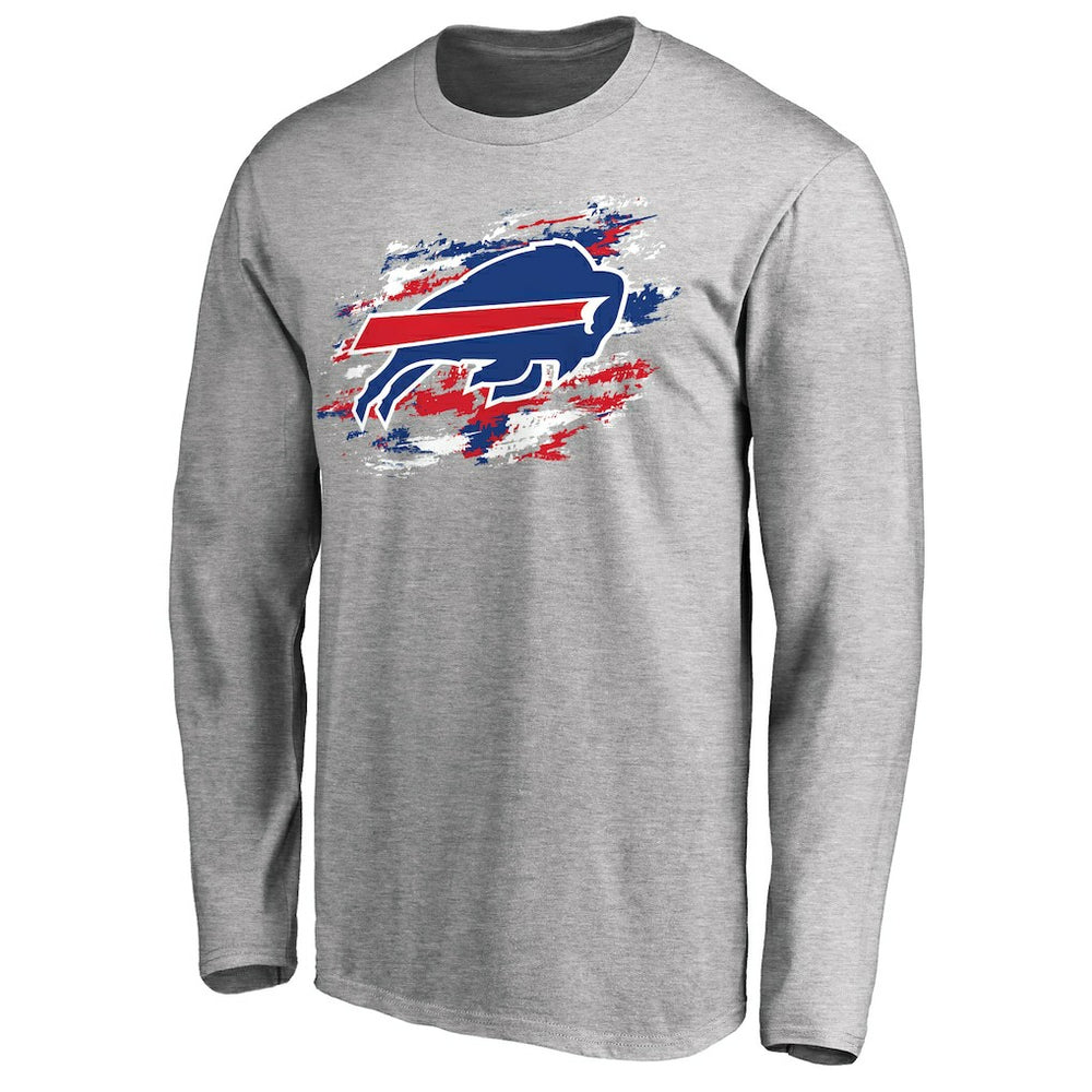 Buffalo Bills True Colors Long Sleeve T-Shirt Ash