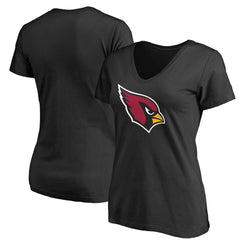 Arizona Cardinals Women's Primary Team Logo V-Neck T-Shirt Black