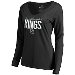 NHL Los Angeles Kings Women's Nostalgia Long Sleeve T-Shirt - Black