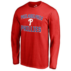 Philadelphia Phillies Victory Arch Long Sleeve T-Shirt - Red T-shirts