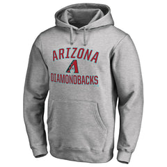Arizona Diamondbacks Victory Arch Pullover Hoodie - Ash Hoodies