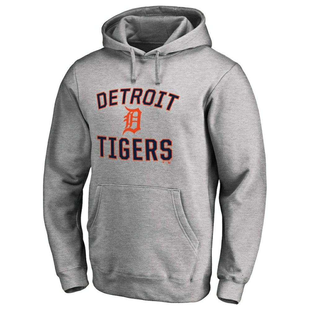 Detroit Tigers Victory Arch Pullover Hoodie - Ash Hoodies