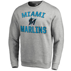 Miami Marlins Victory Arch Pullover Sweatshirt - Ash Pullover